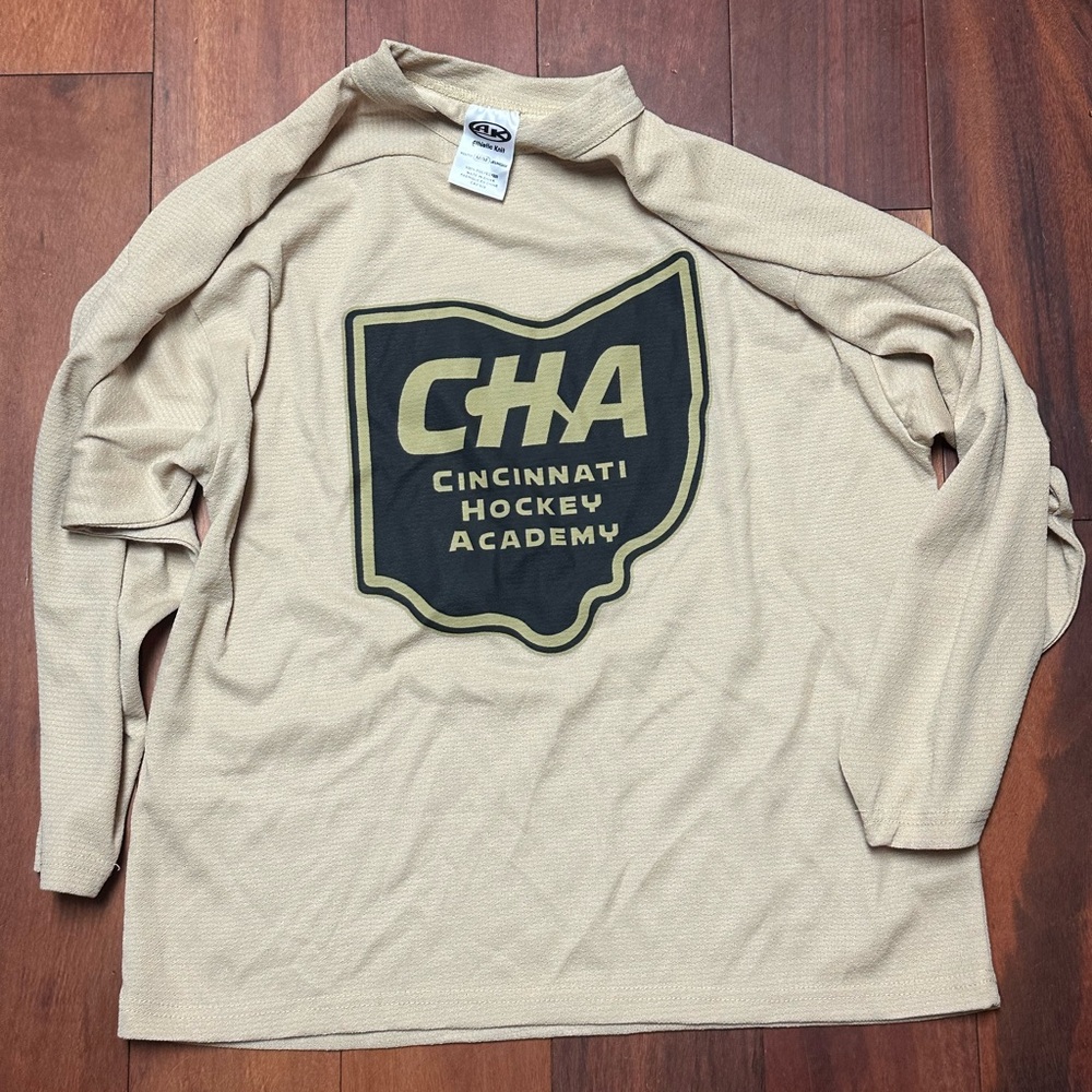 Cincinnati Hockey Academy Beige Long Sleeve Shirt